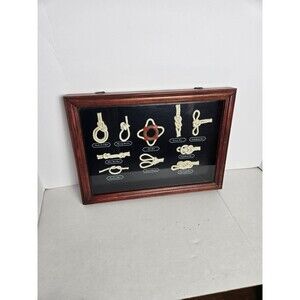 Knots 10 Different Types Framed Conversational Wall Decor Beach House Decor